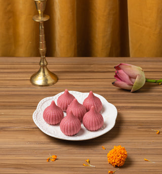 Strawberry modak - THE BAKLAVA BOX